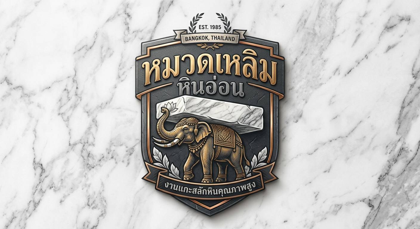 ตราสัญลักษณ์ หมวดเหลิม หินอ่อน