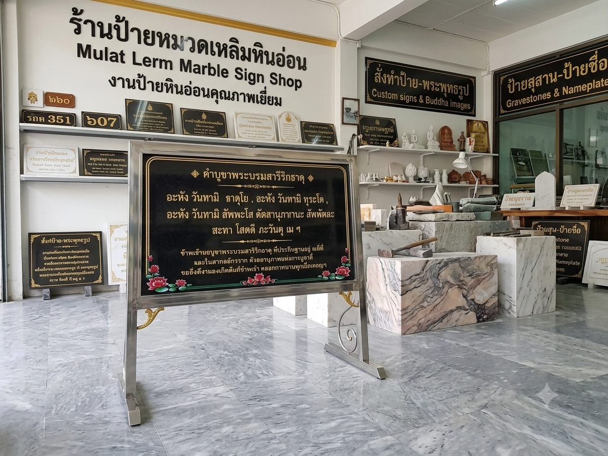 ป้ายพระคาถา ป้ายบูชา บทสวดต่างๆ